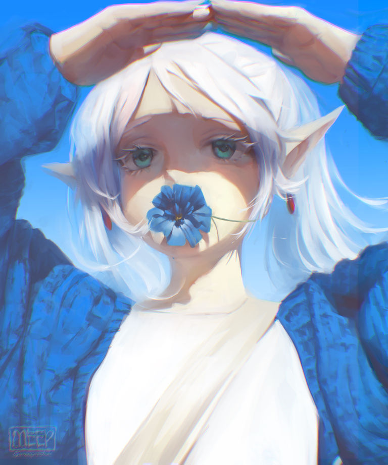「花在嘴边」插画特辑:唇边的一抹爱意