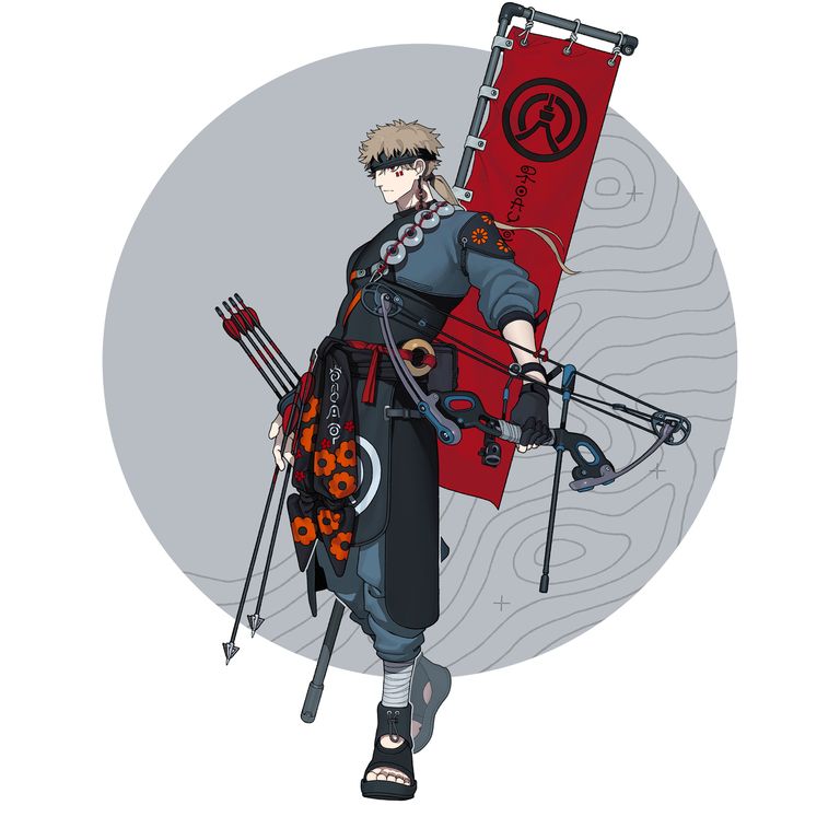 弓箭插画特辑