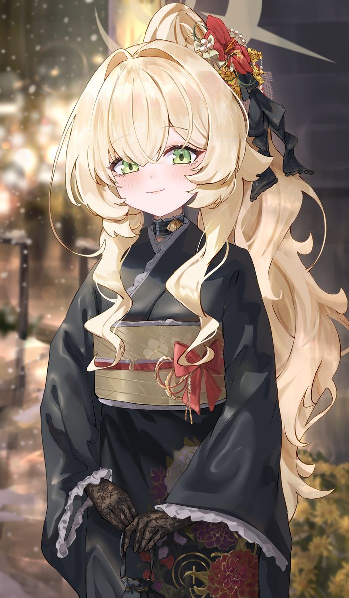 金色长发插画特辑