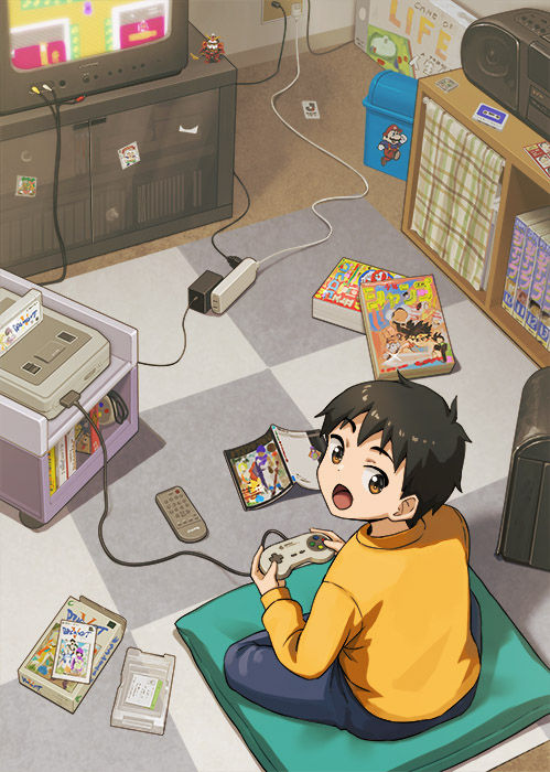 盘腿坐姿插画特辑