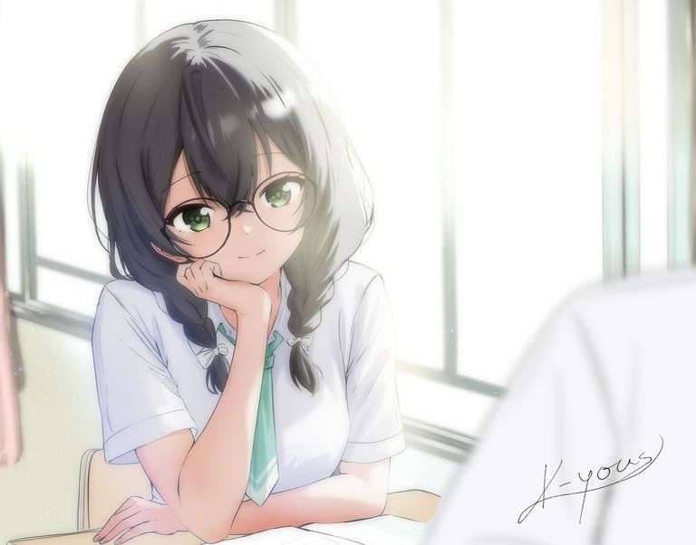托腮插画特辑