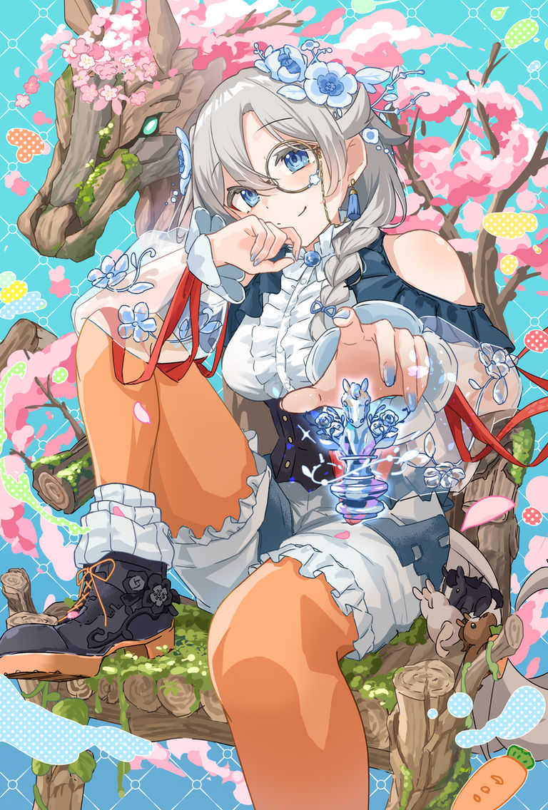 知性的点缀:单边眼镜插画特辑
