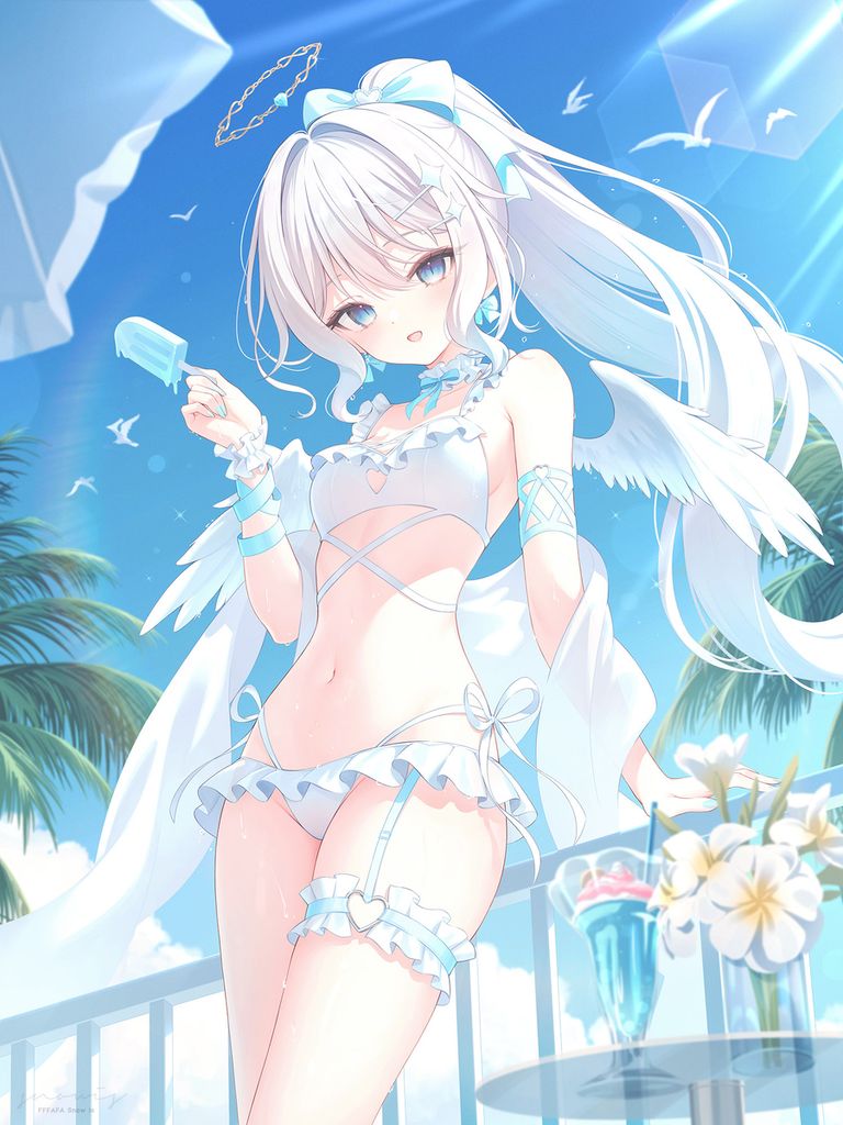 随风摇曳的马尾辫插画特辑