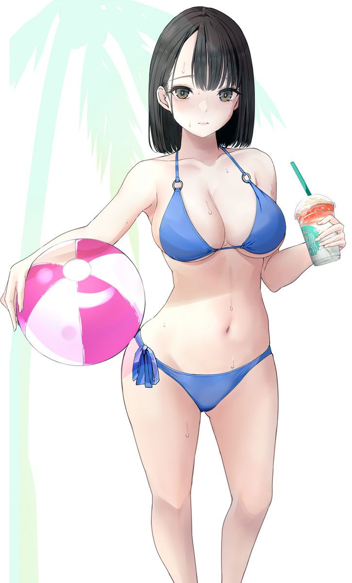红VS蓝色比基尼插画特辑
