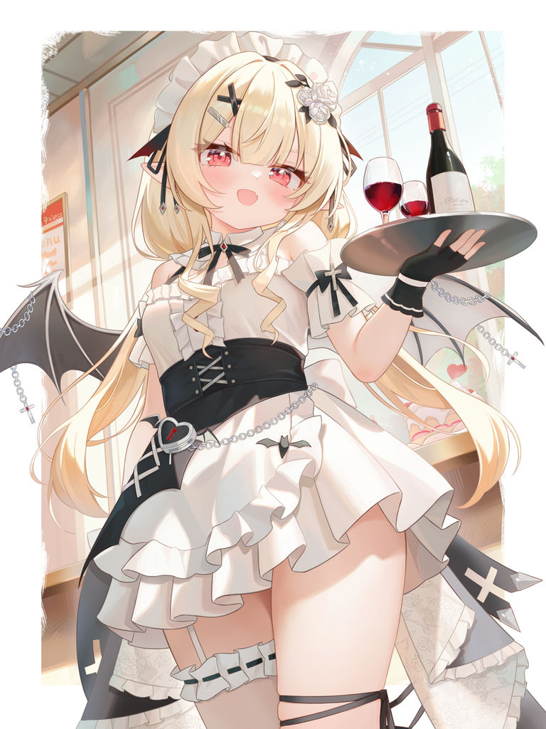 金色长发插画特辑