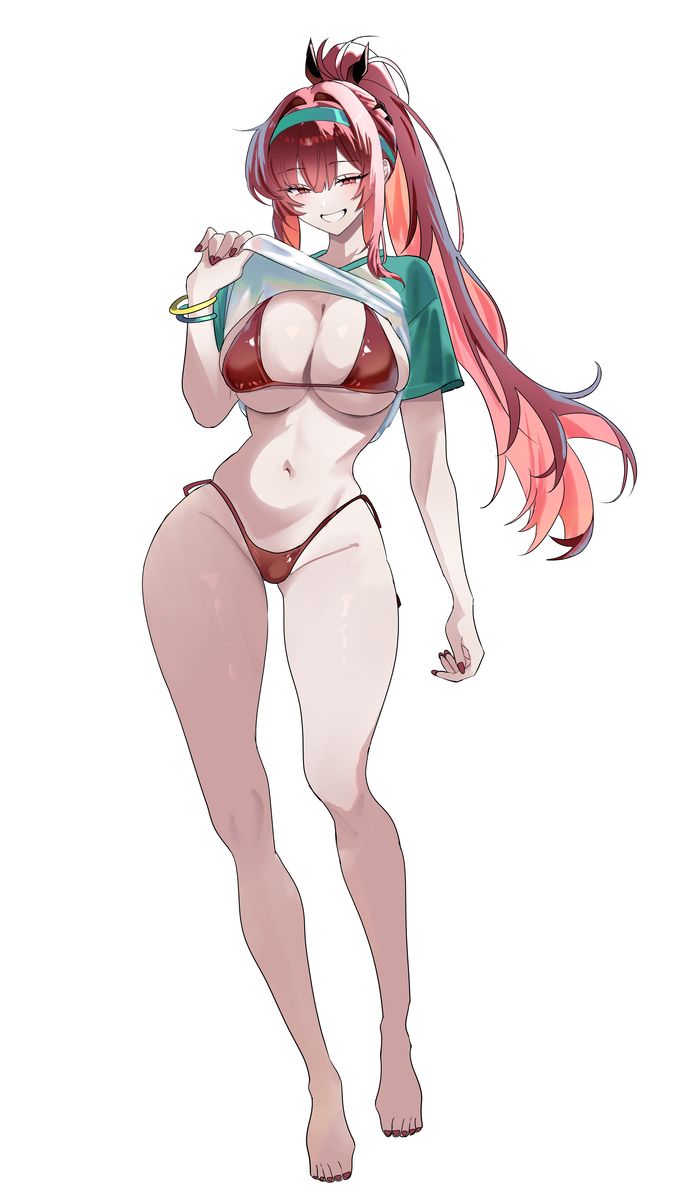 红VS蓝色比基尼插画特辑
