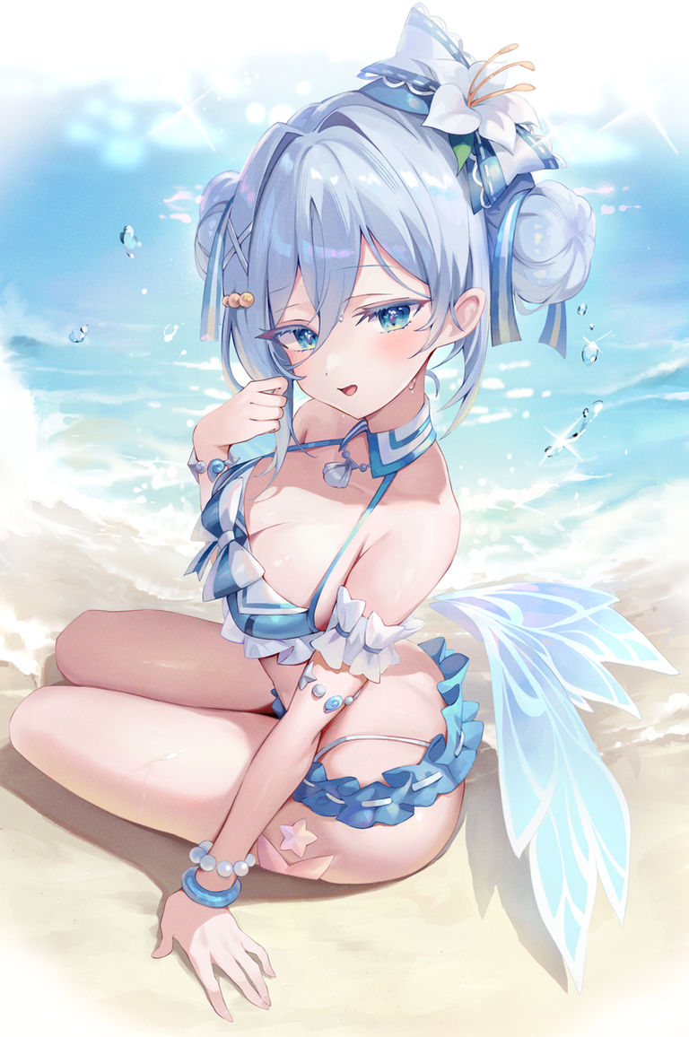 红VS蓝色比基尼插画特辑