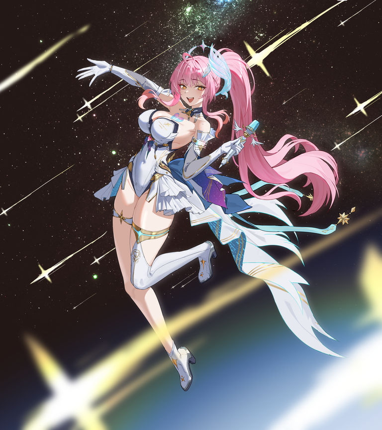 划破夜空的光芒:流星插画特辑