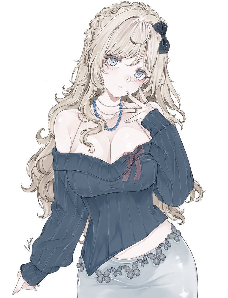 露肩装插画特辑