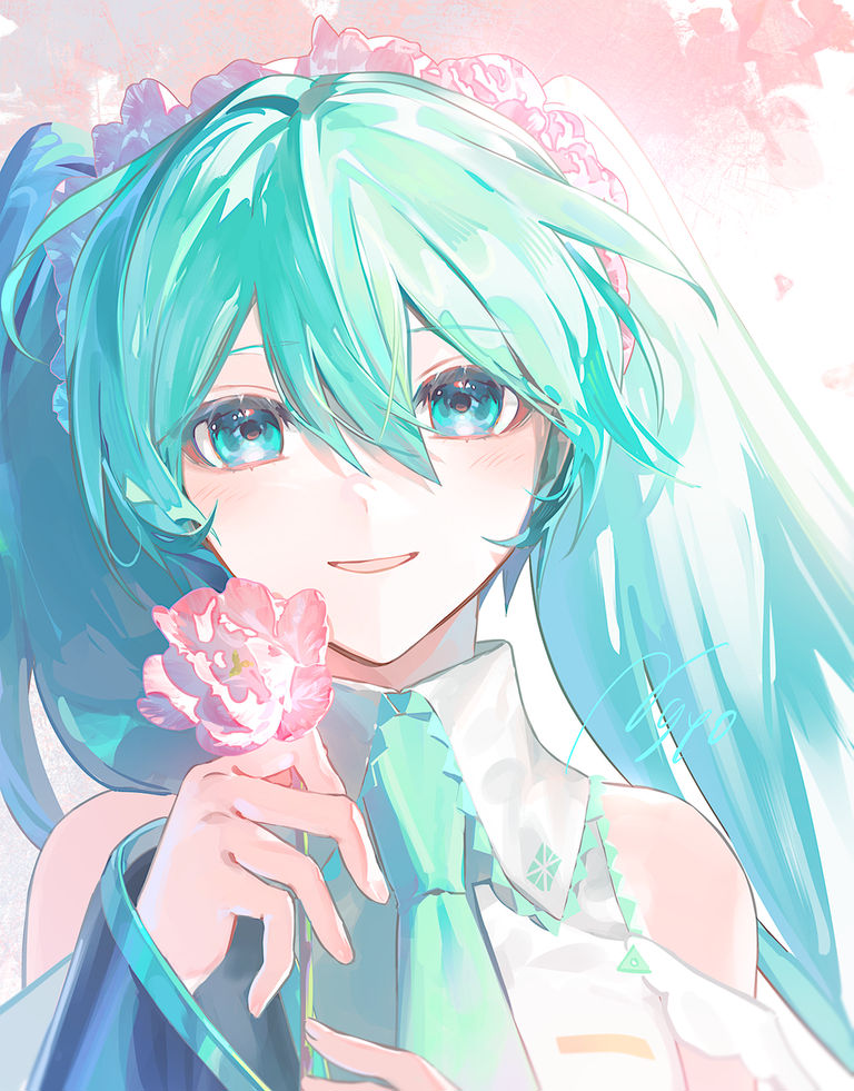 粉红花卉插画特集