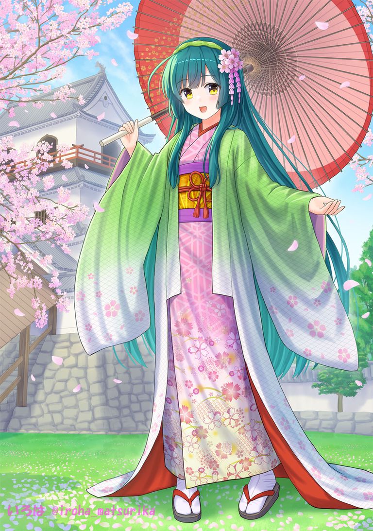 油纸伞插画特辑