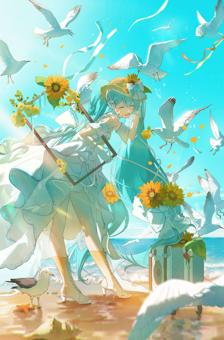 蓝天与角色插画特辑