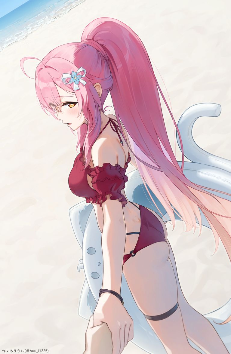 红VS蓝色比基尼插画特辑