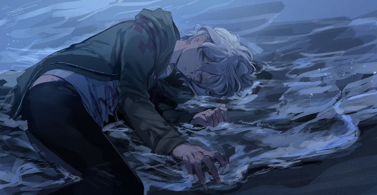 浸在水中插画特辑