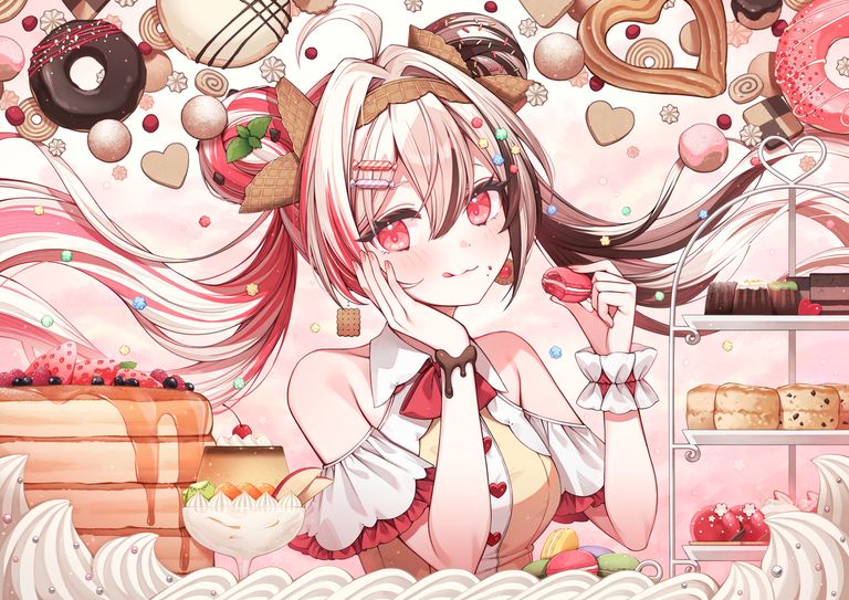 甜点×角色插画特辑