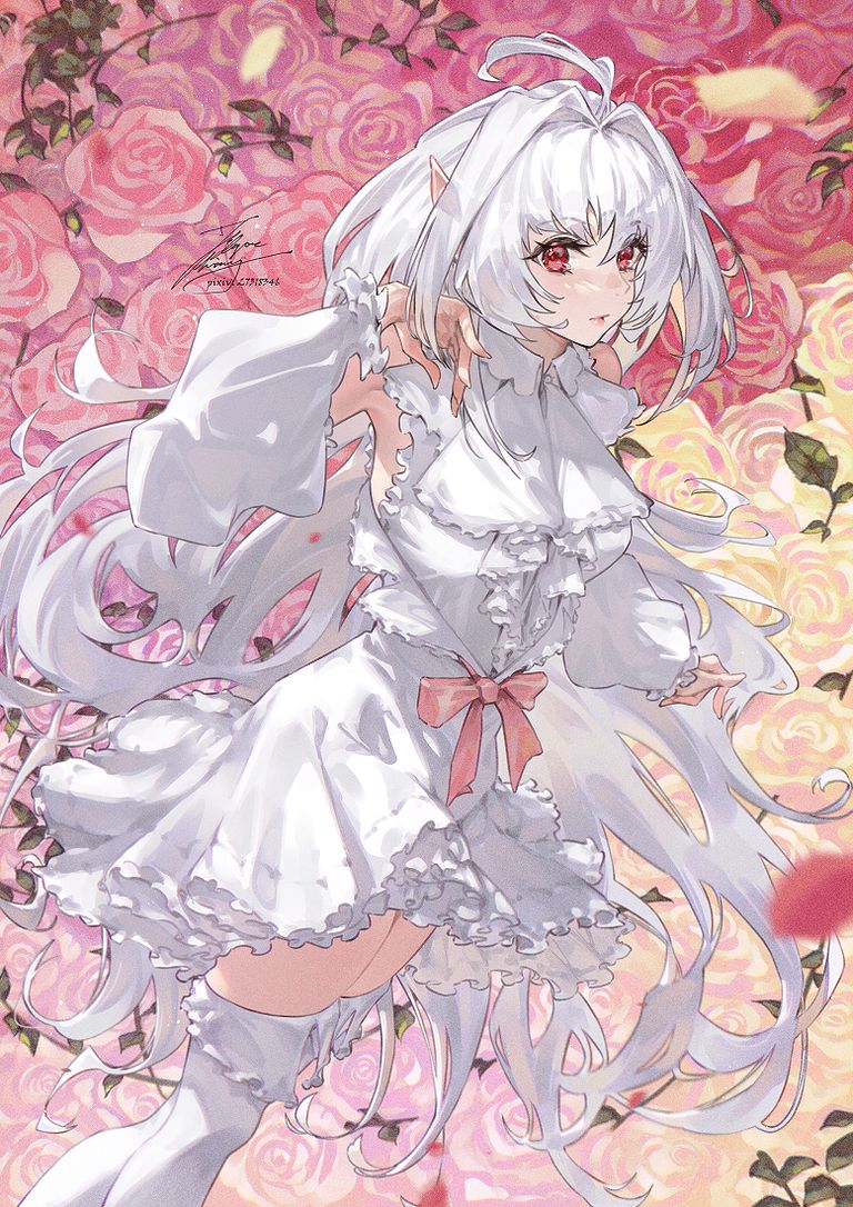 粉红花卉插画特集