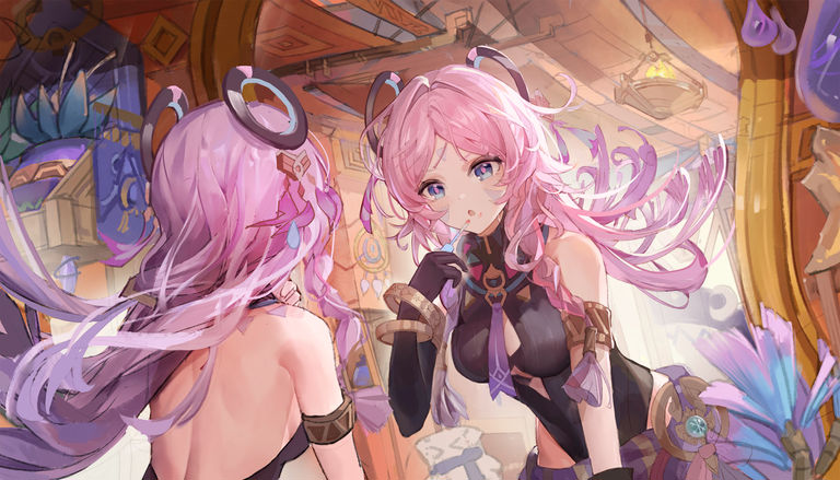 透过镜子插画特辑