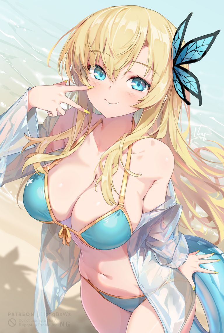 红VS蓝色比基尼插画特辑