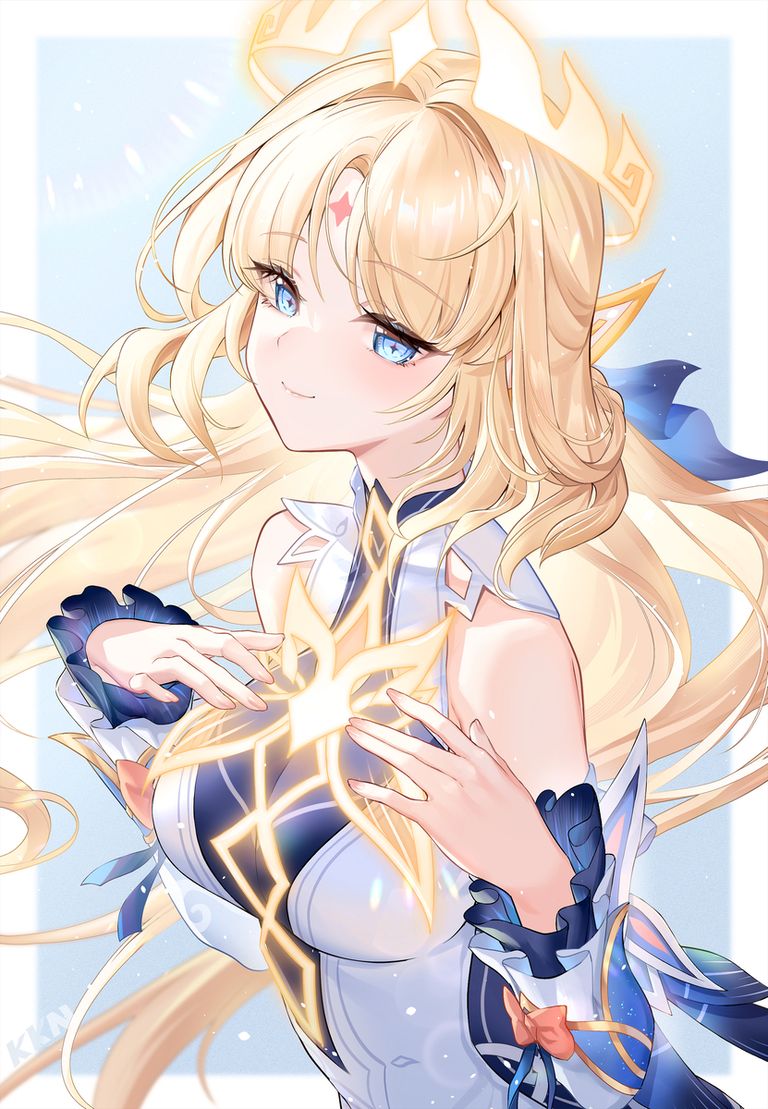 金色长发插画特辑