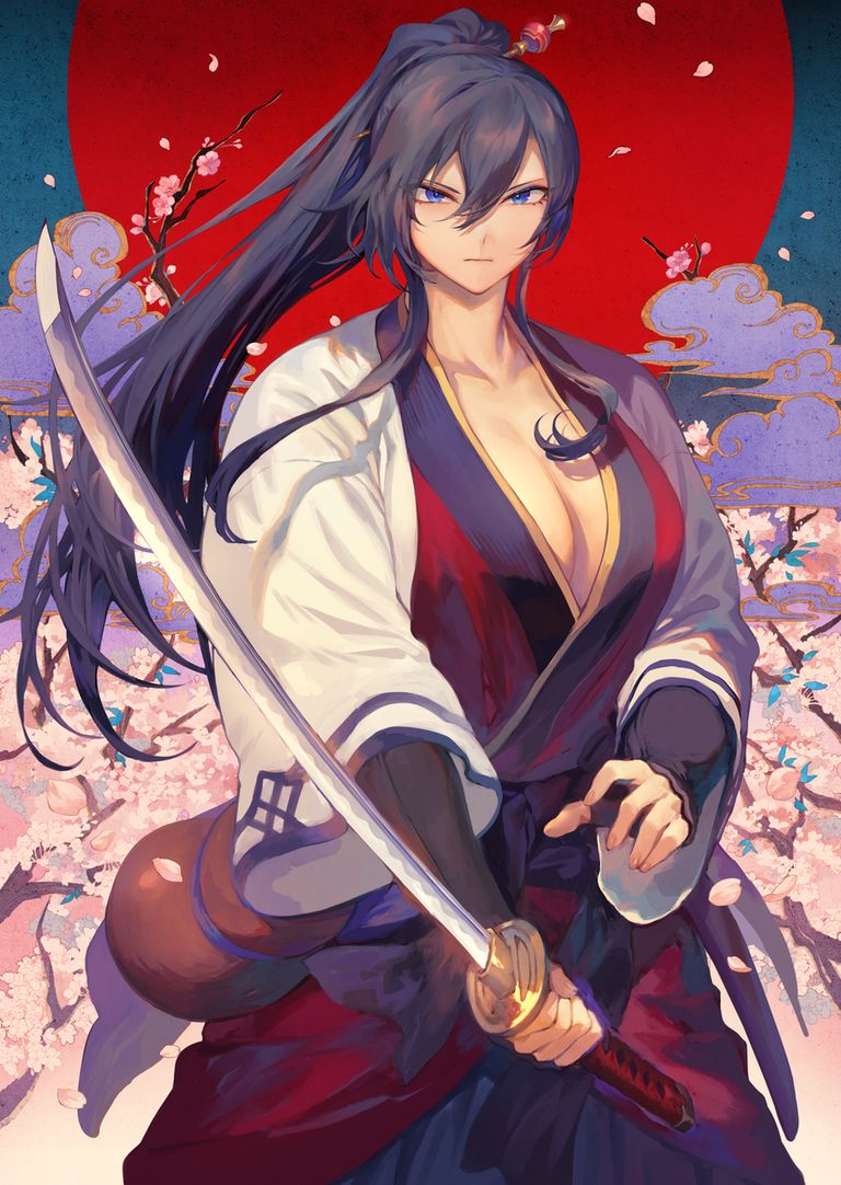 随风摇曳的马尾辫插画特辑