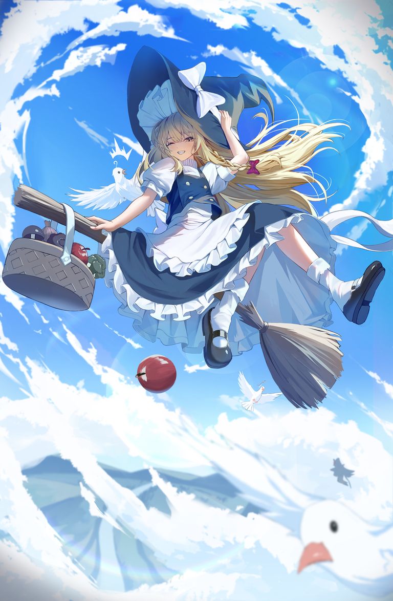 蓝天与角色插画特辑