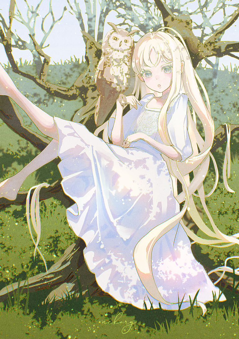 白色连衣裙插画特辑