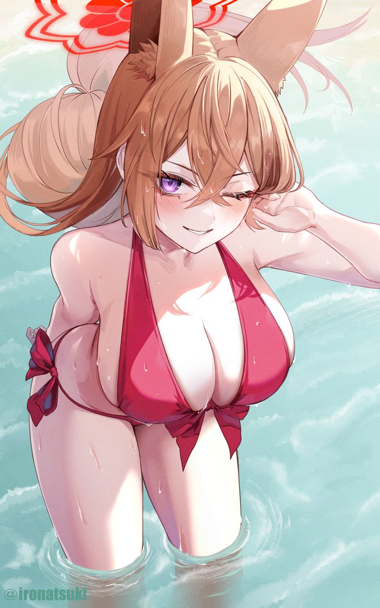红VS蓝色比基尼插画特辑