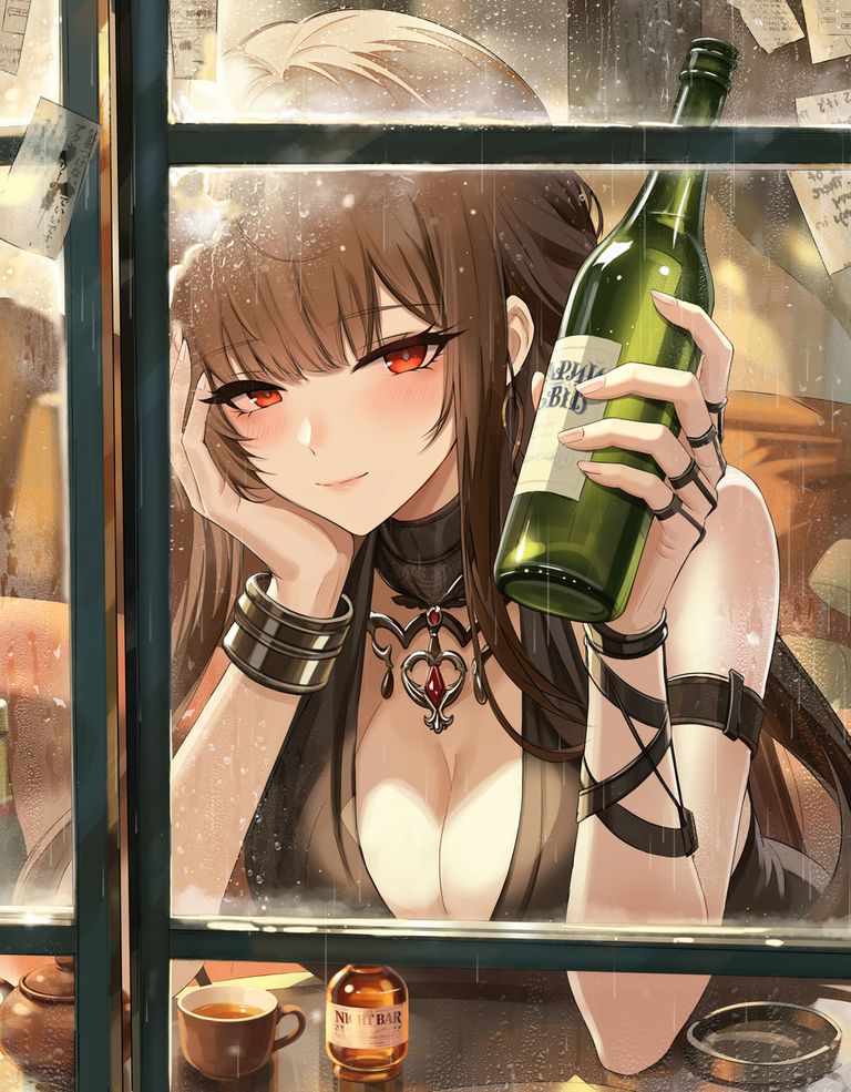 托腮插画特辑