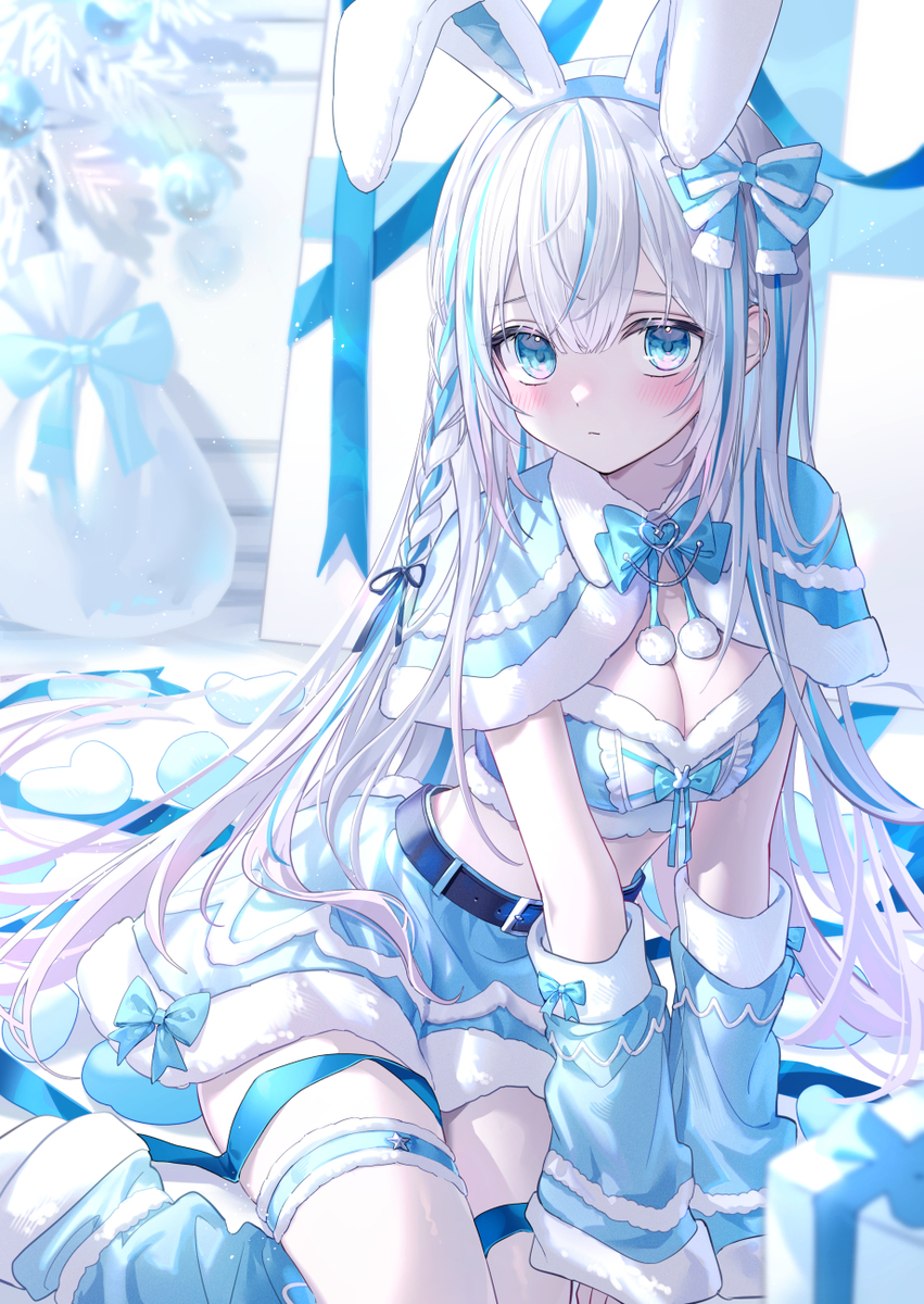 水色サンタ🐰🩵🤍