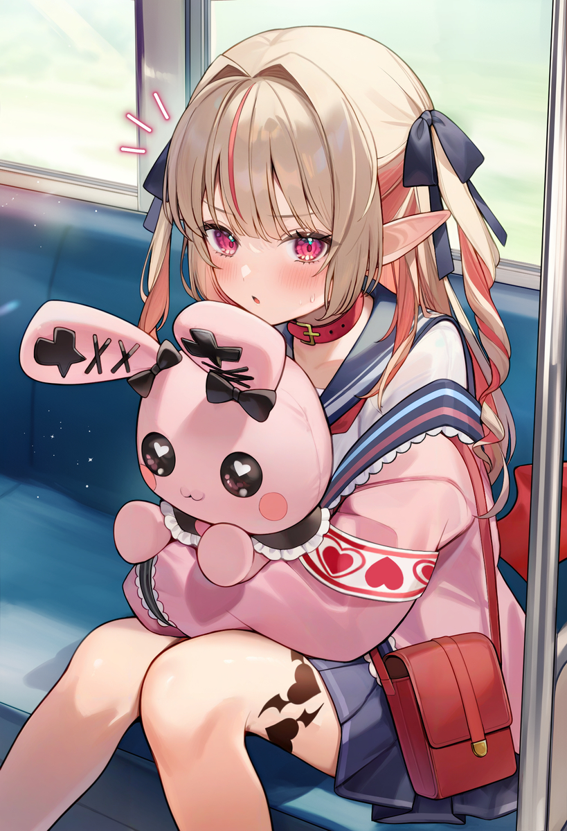 電車で見かけた女の子🎀